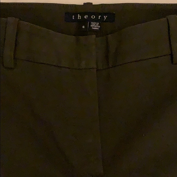 Theory red and green pants, straight pants - Picture 7 of 7